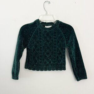 tommy bahama / green soft chenille sweater S (5/6)